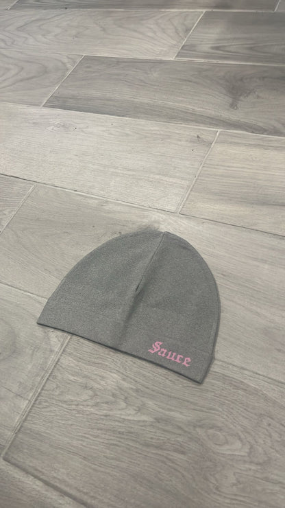 HAT SHADOW GREY WHIT LOGO PINK