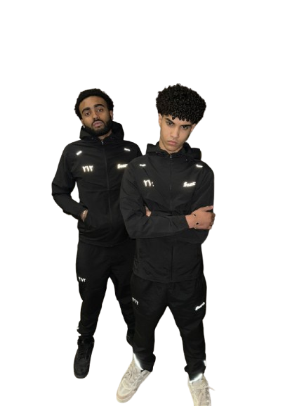 TRACKSUIT BLACK REFLECTIVE SHADOW